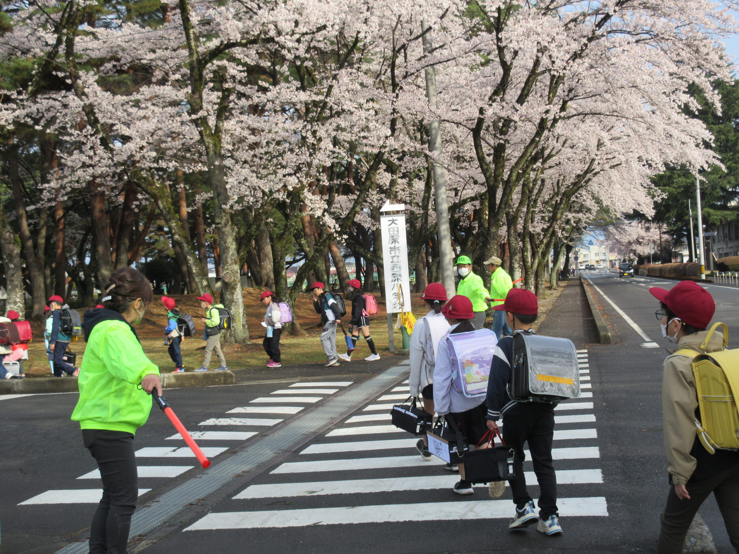 朝の声掛け運動（交通安全立哨2025.4.8～11）