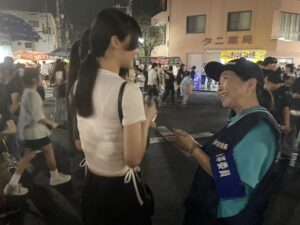 9月13日秀郷まつり会場周辺にて見回り活動