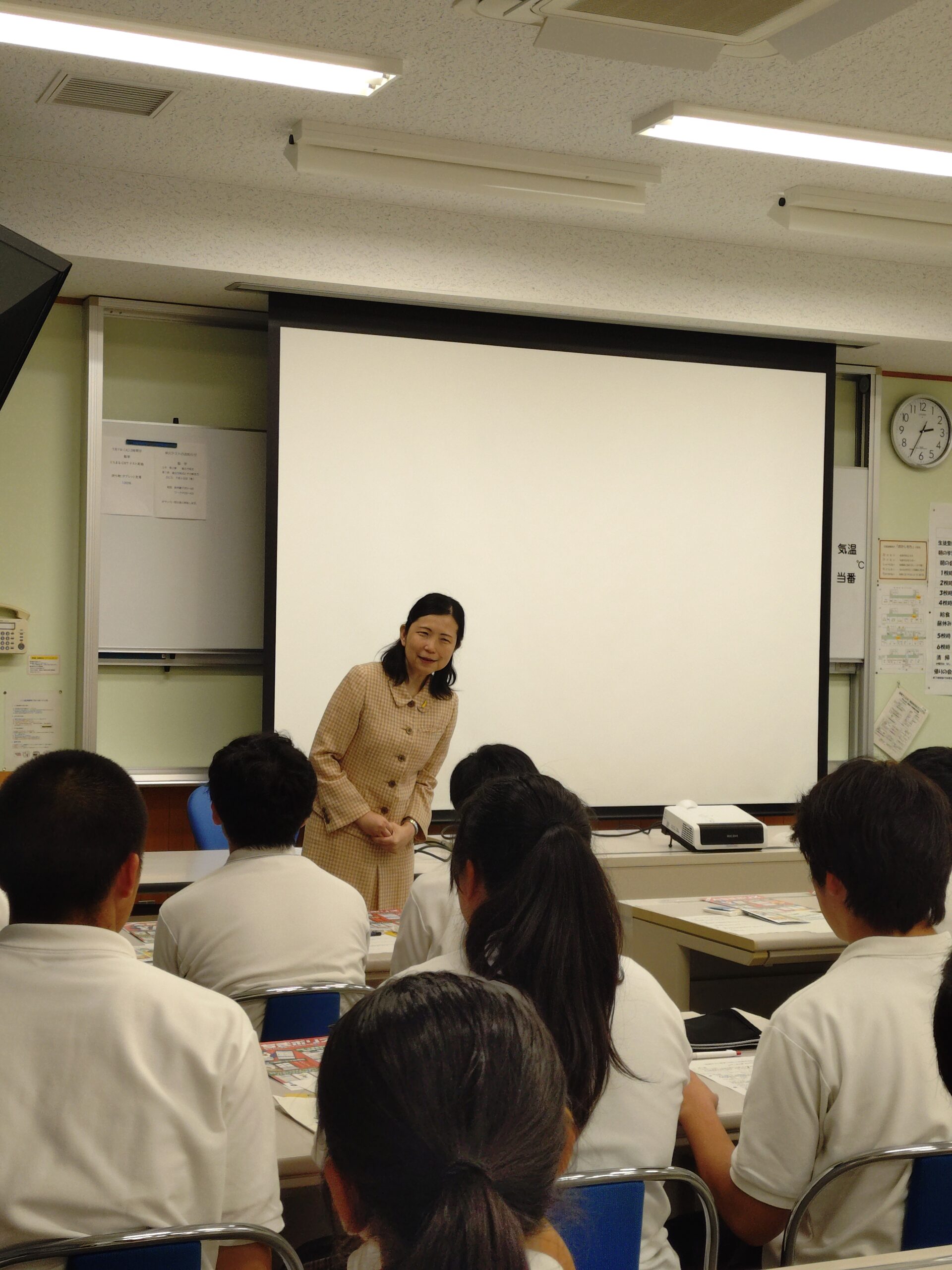 出前授業　日光市立藤原中学校